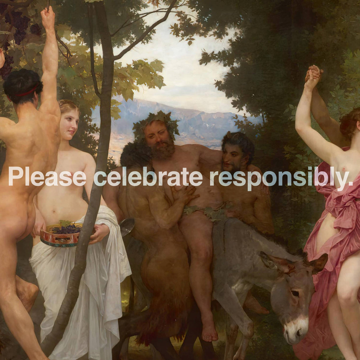 "Please celebrate responsibly" A2 birthday card: Recycled Kraft