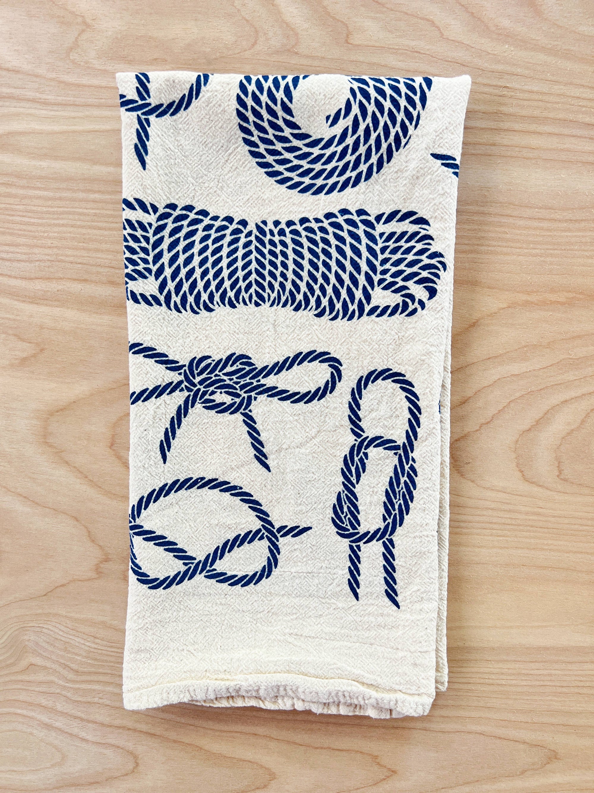 Nautical Knots Tea Towel