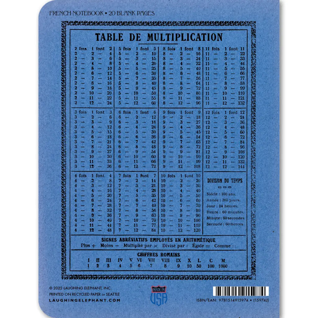 Le Parfait- French Notebook