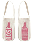 Rosé Single Wine Tote – Cotton Canvas, USA Made