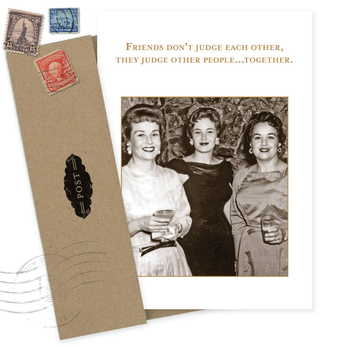 Friends Judge Together - Funny Birthday Card for a Friend