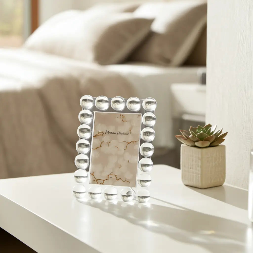 Crystal Bubble Spherical Border Photo Frame - Clear, 4x6 in. – Napa ...