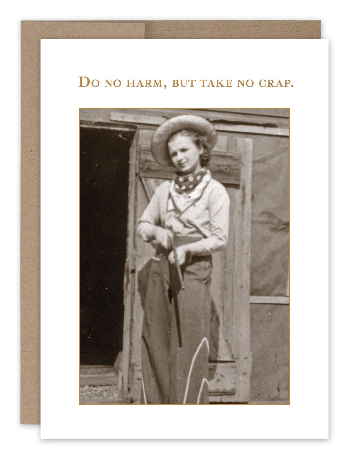 Do No Harm But Take No Crap - Funny Birthday Card