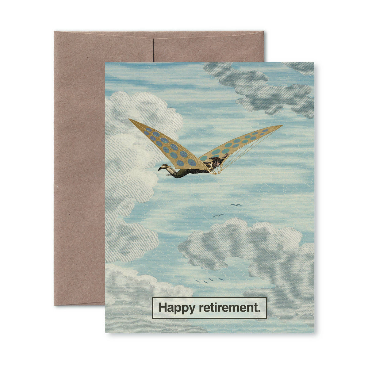 "Please retire responsibly" A2 card: Recycled Kraft