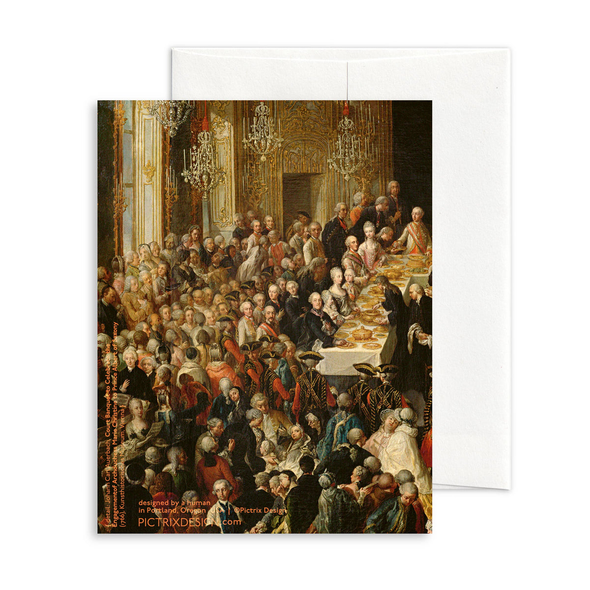 “You throw a great party” A2 thank-you card : Recycled Kraft envelope