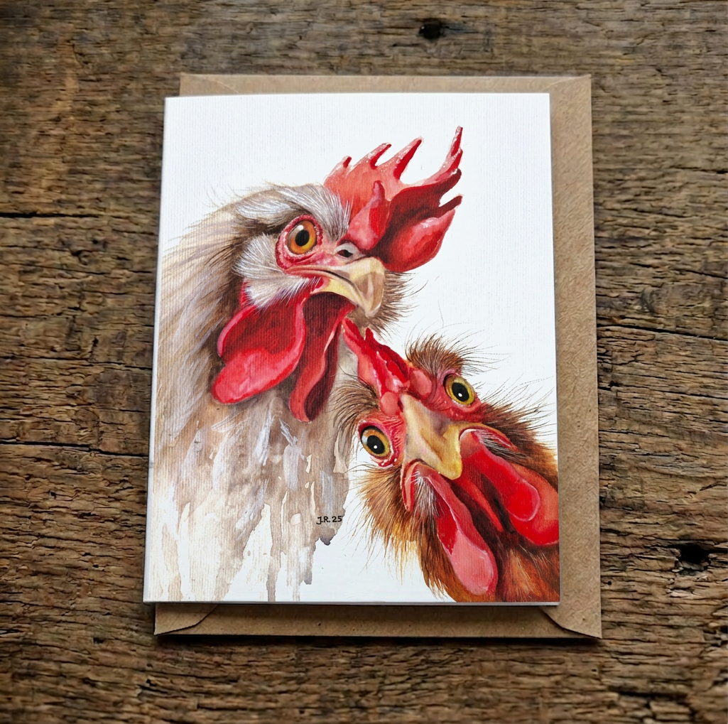 Double Trouble Jurga Ryan Greeting Card