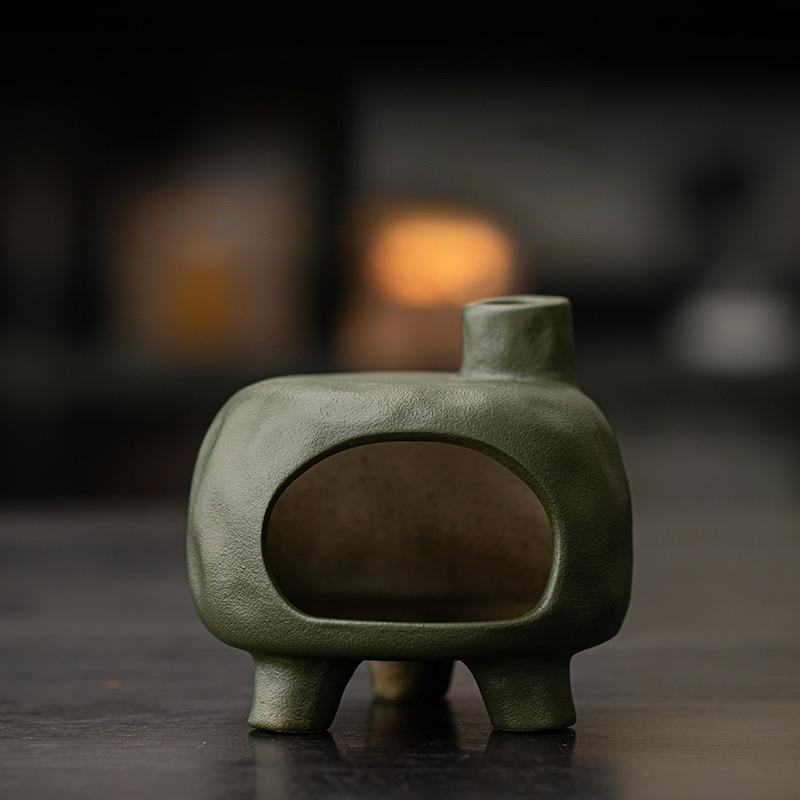 Little Zen House Fireplace: Black