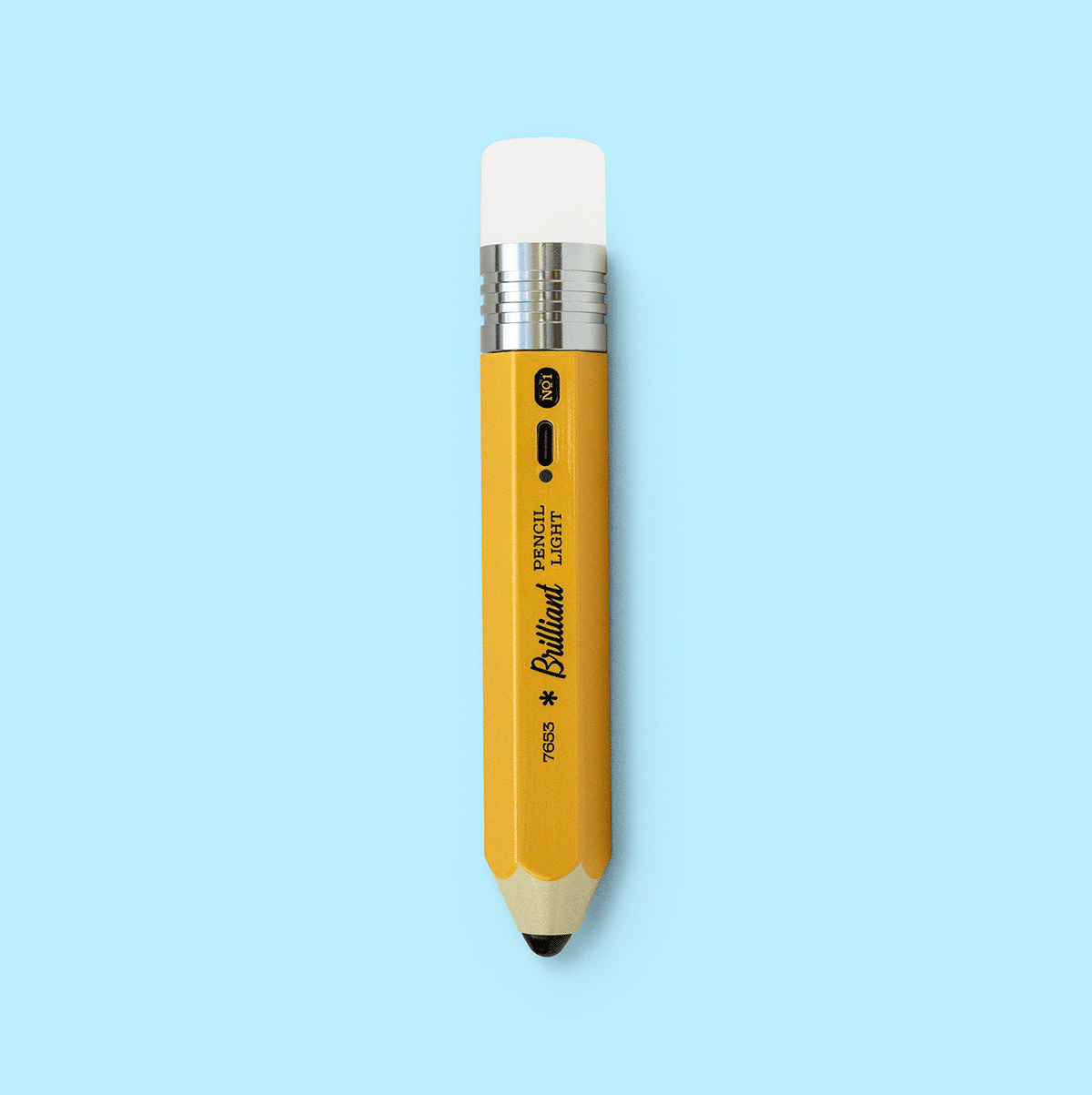 Pencil Light - The eraser lights up