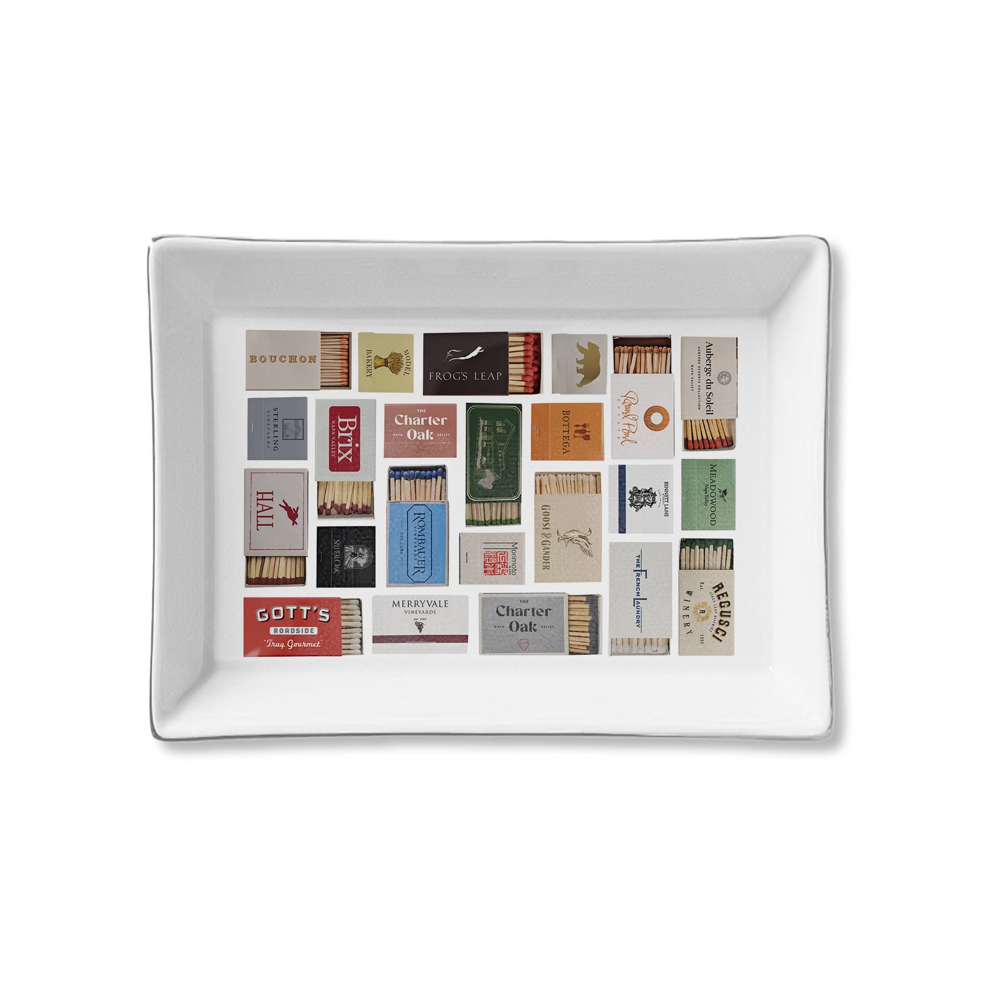Ceramic Tray - Matches Napa Valley Matches
