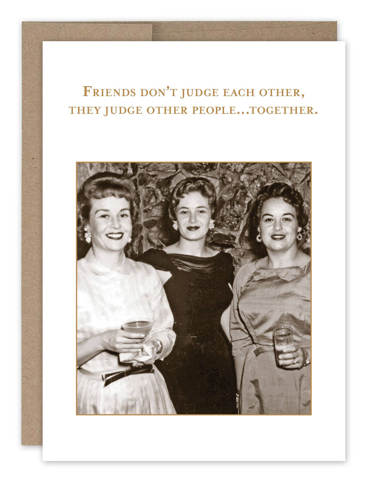 Friends Judge Together - Funny Birthday Card for a Friend