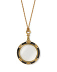 Russian Imperial Magnifier Pendant Black