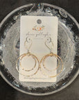 Fine Silver Double Hoop Earrings by Sherri Gallagher