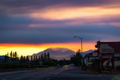 Smoke over Mt. St. Helena. Oakville during Napa Valley Fires.
