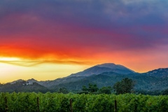 Smoke over Mt. St. Helena. Napa Valley Fires.