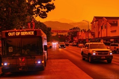 Orange Sky. Napa Valley Fires.