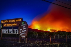 Napa Valley Sign. Glass Fire. 2020.