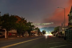 The city of Calistoga during the Glass Fire. 2020.