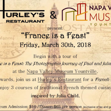 “France is a Feast” dinner at Hurley’s Yountville